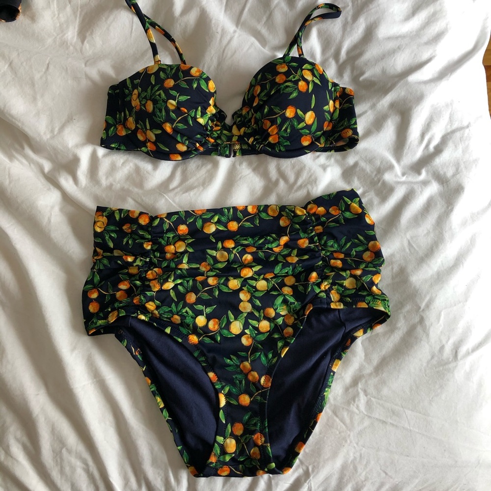 Citrus-Oranges rétro style Bikini